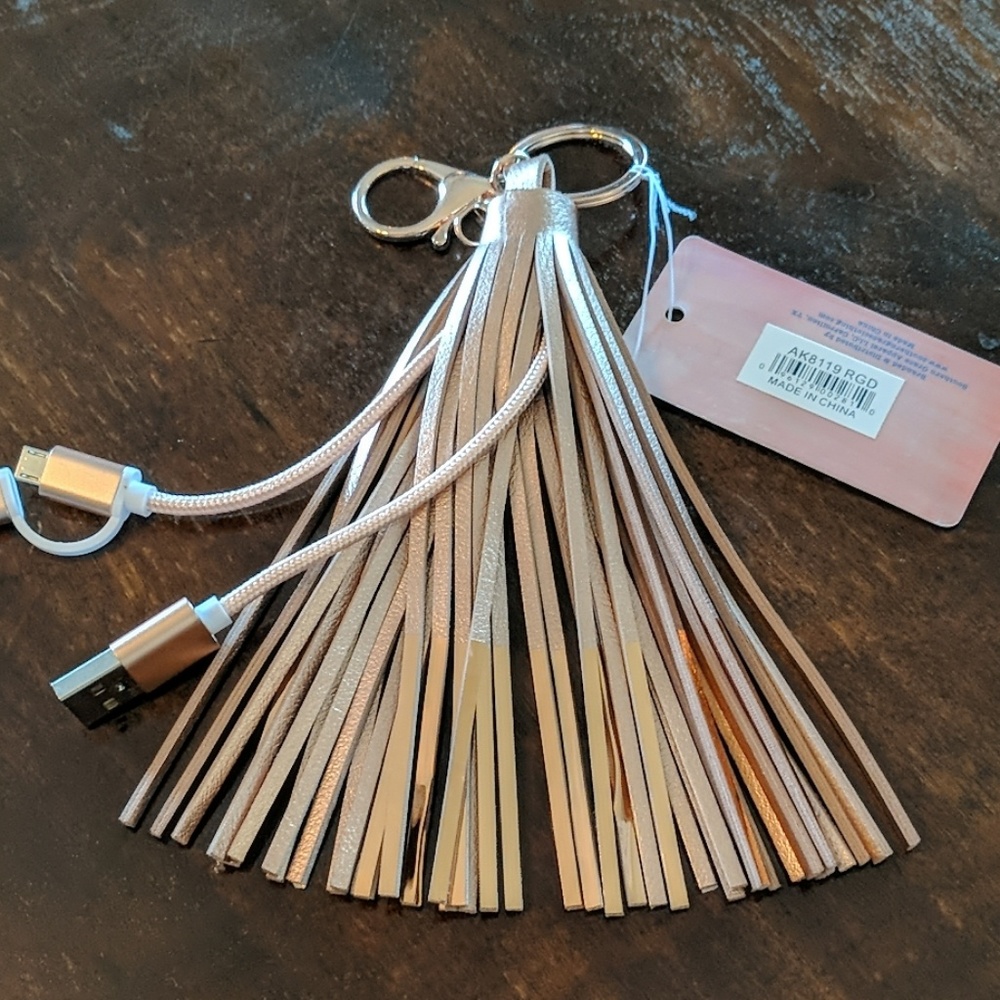 Purse charm/ key chain charger